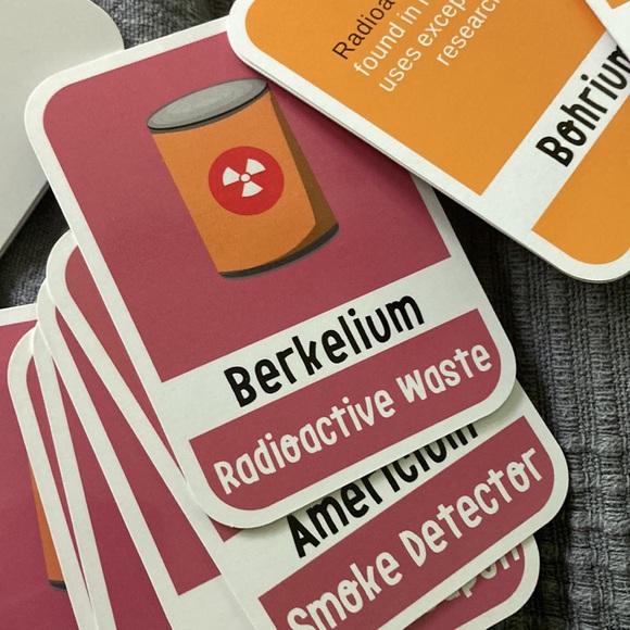 Periodic Table elements flashcards - Picture 5 of 6